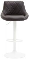 Barhocker Lazio Kunstleder weiß braun 