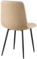 2er Set Esszimmerstuhl Clairton Stoff taupe 