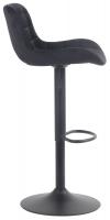 2er Set Barhocker Tover Samt schwarz 