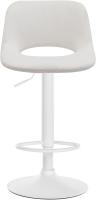 2er Set Barhocker Camden Samt weiß creme 