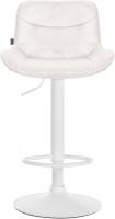 2er Set Barhocker Vonore Samt weiß creme 