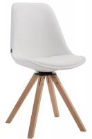 Besucherstuhl Calais square natura (eiche) weiß