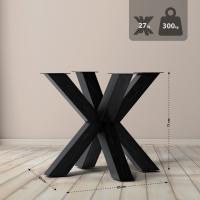 Tischbeine Harlan 85x85x71 industrial schwarz 