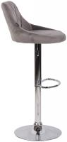 Barhocker Lazio Samt chrom grau 