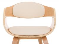 2er Set Stühle Kingston Kunstleder natura/creme 