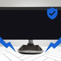 2x Tischbeine Velden 80 cm schwarz 