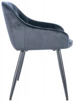 Besucherstuhl Cassis Samt schwarz 