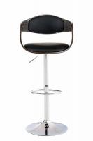 2er Set Barhocker Kingston Kunstleder schwarz/grau 