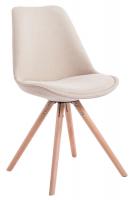 4er Set Stühle Toulouse Stoff Natura Rund creme 