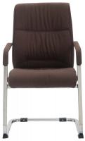 2er Set Freischwinger XXL Anubis Stoff braun 