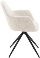 2er Set Esszimmerstuhl Olema Stoff creme 