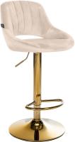 Barhocker Milet Samt gold creme 