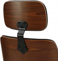 Bürostuhl Lugo Kunstleder walnuss/schwarz 