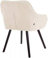 Esszimmerstuhl Vienna Cord schwarz creme 