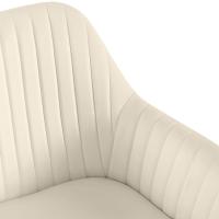 2er Set Esszimmerstuhl Novanis Samt creme 