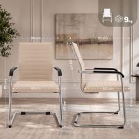 2er Set Besucherstuhl Hakon creme 2er Set Besucherstuhl Hakon creme