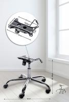 Gestell Bürostuhl 1 chrom 