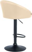 Barhocker Davie Kunstleder schwarz creme 
