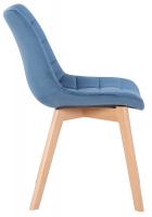 2er Set Esszimmerstühle Passaic Samt blau 