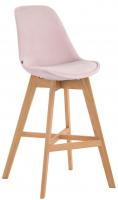 Barhocker Cannes Samt natura pink