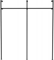 Wandgarderobe Merton 195,5x35x220 cm schwarz Wandgarderobe Merton 195,5x35x220 cm schwarz