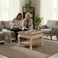 Couchtisch Thordis natura/weiß