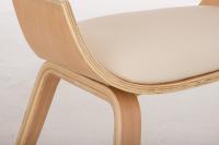 Besucherstuhl Kingston natura/creme 
