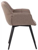 Esszimmerstuhl Roseville Stoff taupe 