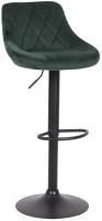 Barhocker Lazio Samt schwarz dunkelgrün