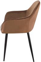 Esszimmerstuhl Boise Samt braun 