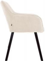 Esszimmerstuhl Vienna Cord schwarz creme 