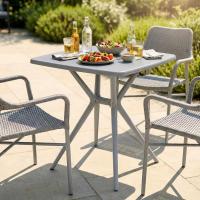 Tisch Becky eckig 72 x 72 cm grau 