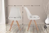 Stuhl Sofia Stoff Rund creme 