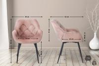 2er Set Stuhl Tanna Samt pink 2er Set Stuhl Tanna Samt pink