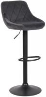 Barhocker Lazio Samt schwarz dunkelgrau
