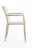 Polyrattan Stuhl Leonie natura 