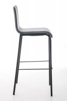 Barhocker Avola Leder Flach B78 grau 