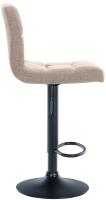 2er Set Barhocker Calma Stoff schwarz creme 