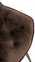 Stuhl Tanna Samt braun 