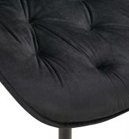 Esszimmerstuhl Wallace Samt schwarz 