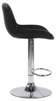 Barhocker Lentini Kunstleder chrom schwarz 