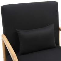Sessel Hibbing Stoff schwarz 