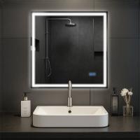 Badspiegel Jaffrey 80x80 mit Bluetooth klarglas 