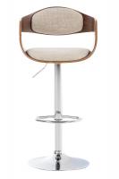 2er Set Barhocker Kingston Stoff walnuss/creme 