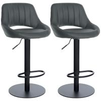 2er Set Barhocker HD Milet B Kunstleder grau 2er Set Barhocker HD Milet B Kunstleder grau