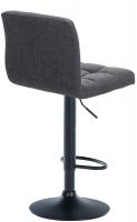 2er Set Barhocker Calma Stoff schwarz hellgrau 