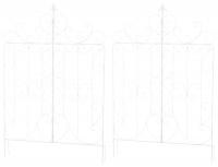 2er Set Rankgitter Mandevilla weiß