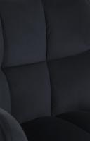 Esszimmerstuhl Swing Samt edelstahl schwarz 
