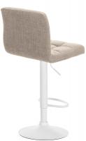 Barhocker Calma Stoff weiß creme 