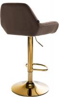 Barhocker Braga Gold Samt braun 